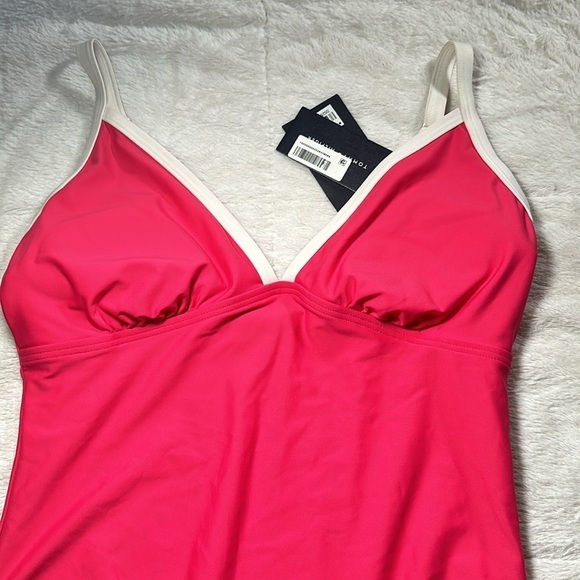 Tommy Hilfiger Swimsuit One Piece Watermelon Pink Colorblock size 8 NEW - Picture 5 of 16